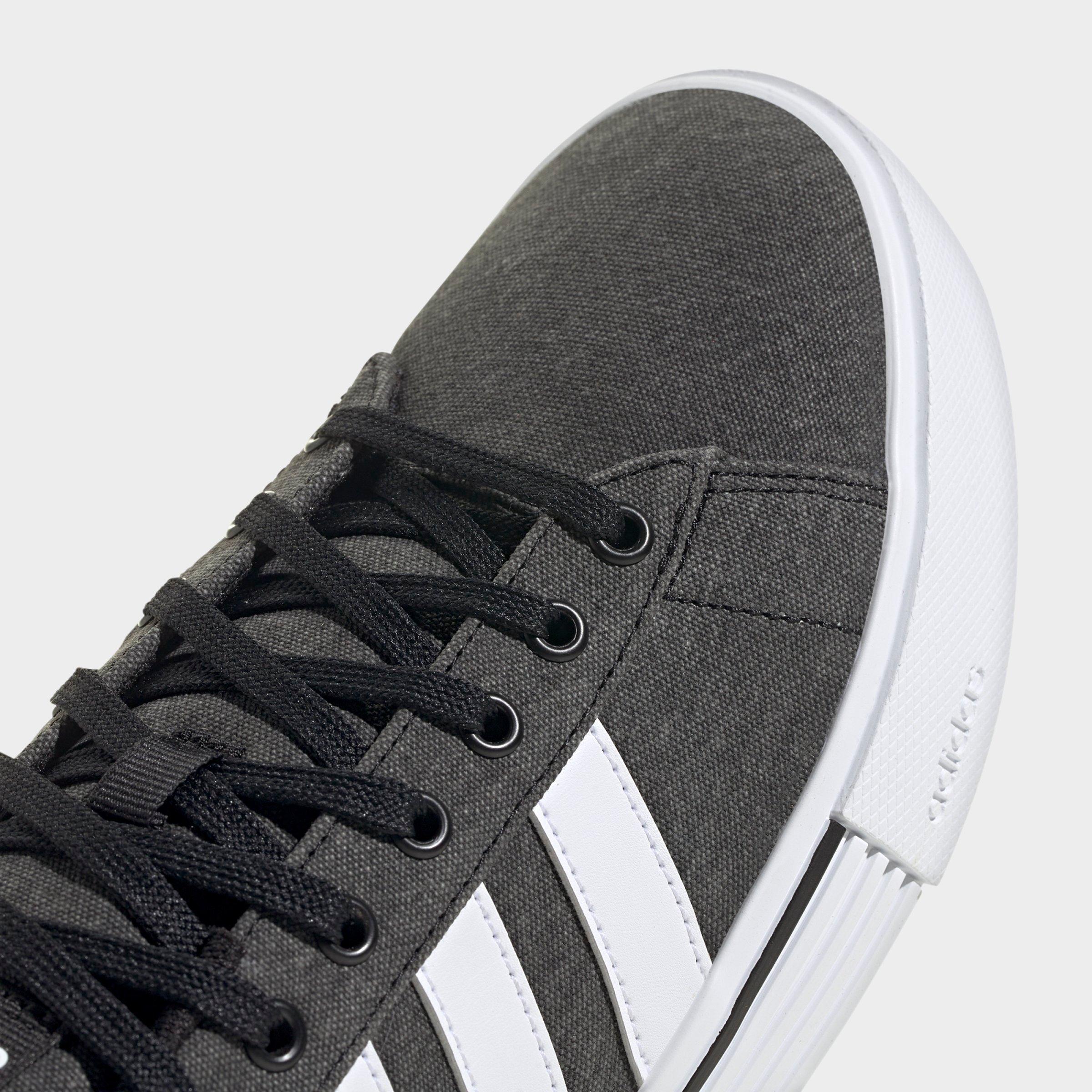 Men's adidas Daily 4.0 Casual Shoes (Big Kids' Sizes Available) - Part 1 - Core Black/Cloud White/Core Black - Detail shot
