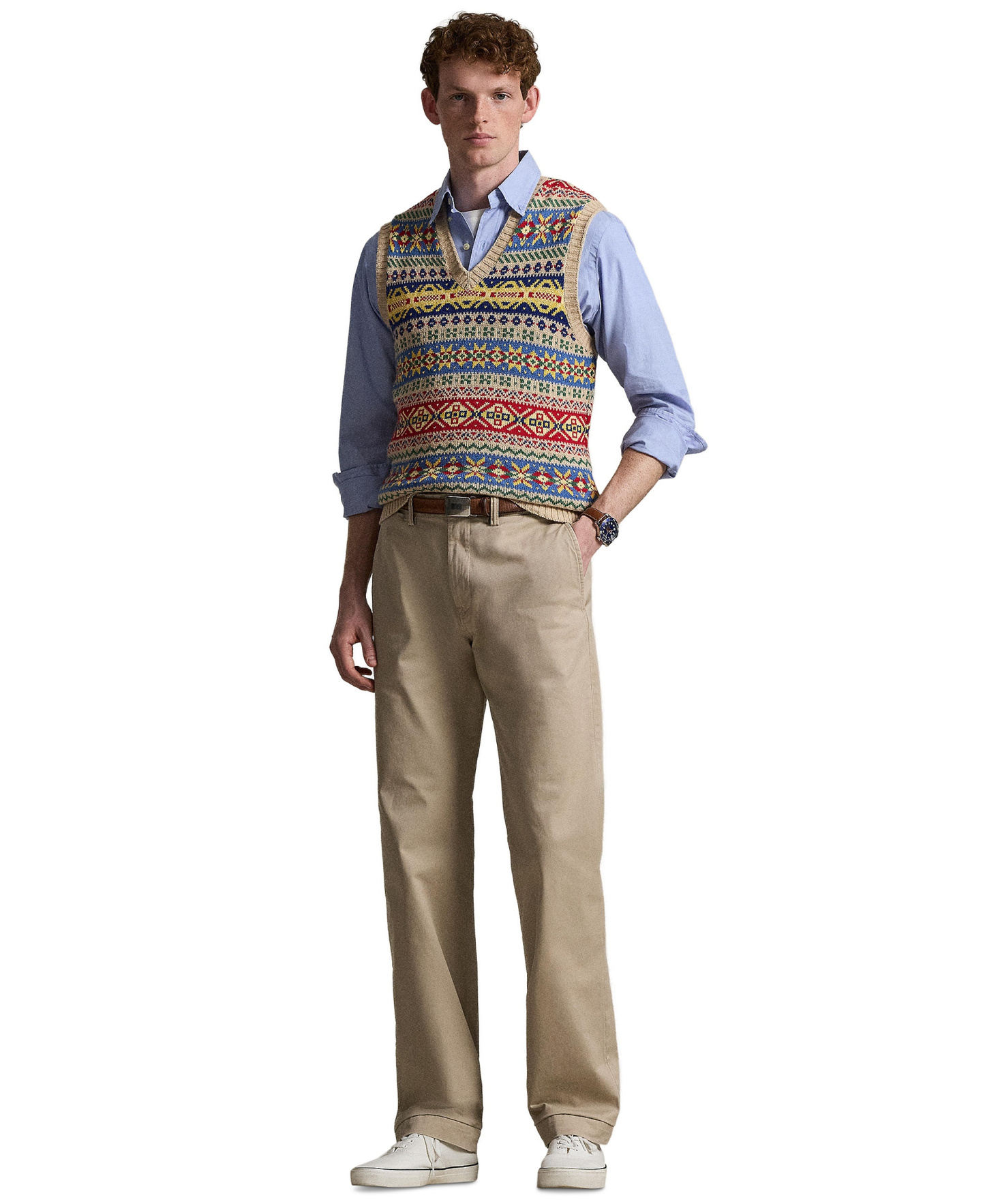 Polo Ralph Lauren Men's Stretch Classic-Fit Chino Pants - Khaki Tan