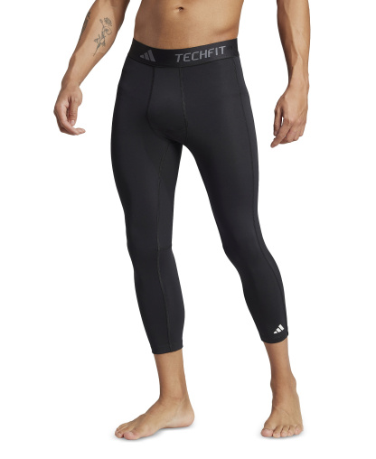 adidas Men's Techfit Compression 3/4 Training Tights - Black