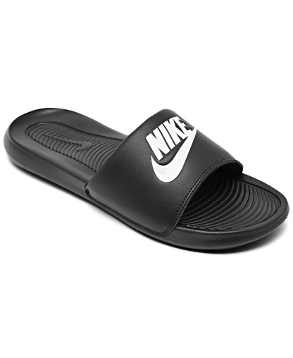 Nike Men’s Victori One Slide Sandals from Finish Line - Black, White