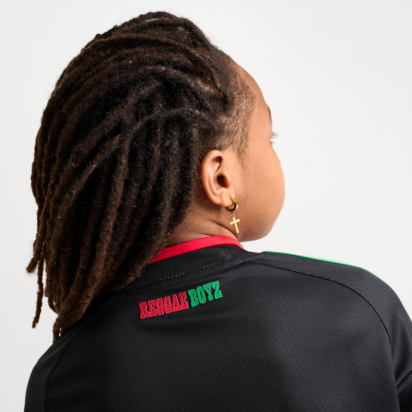 Big Kids' adidas x Bob Marley Jamaica 26 Away Replica Soccer Jersey - Black - view 6