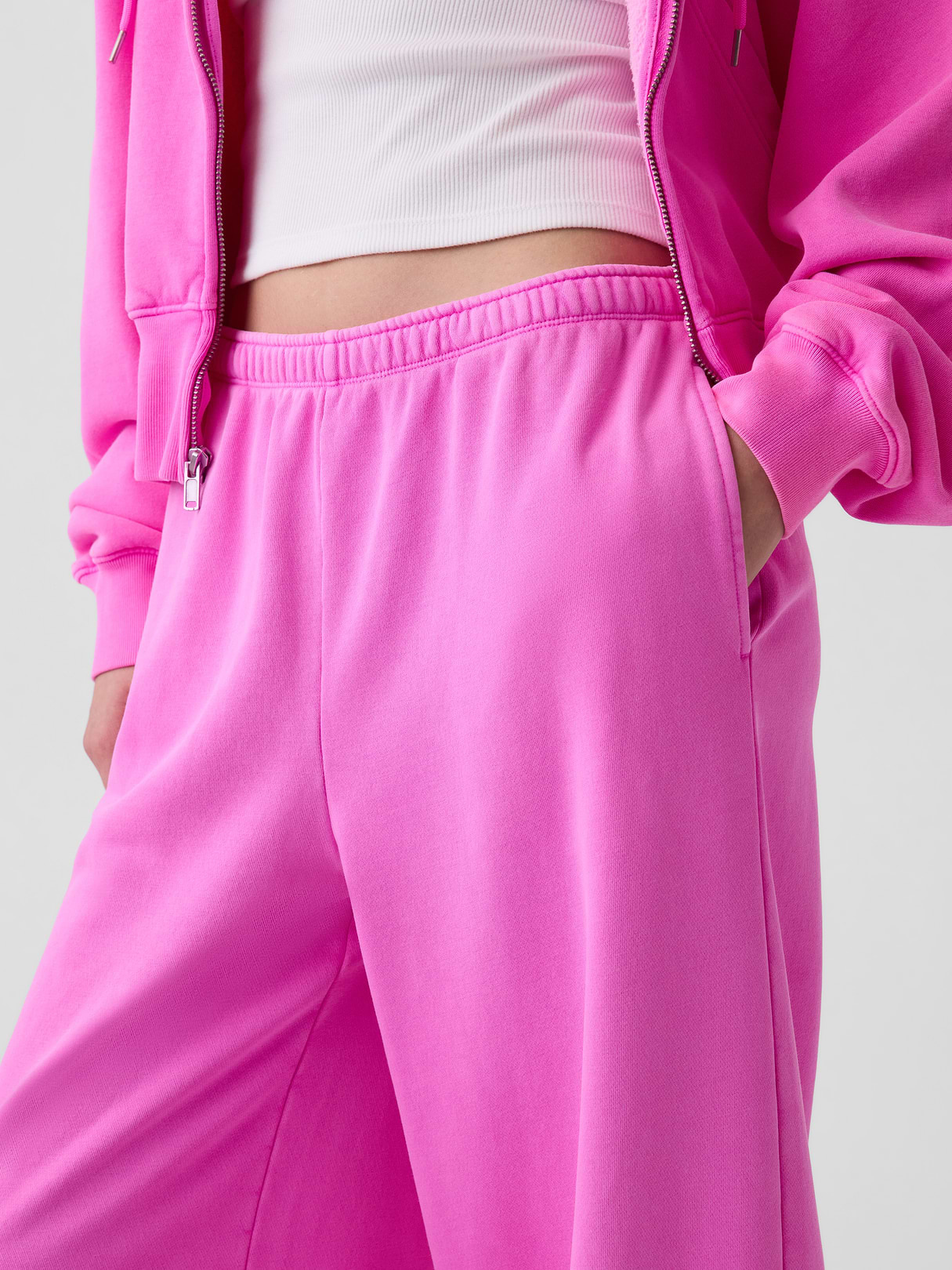 VintageSoft Baggy Sweatpants - New sugar plum neon pink