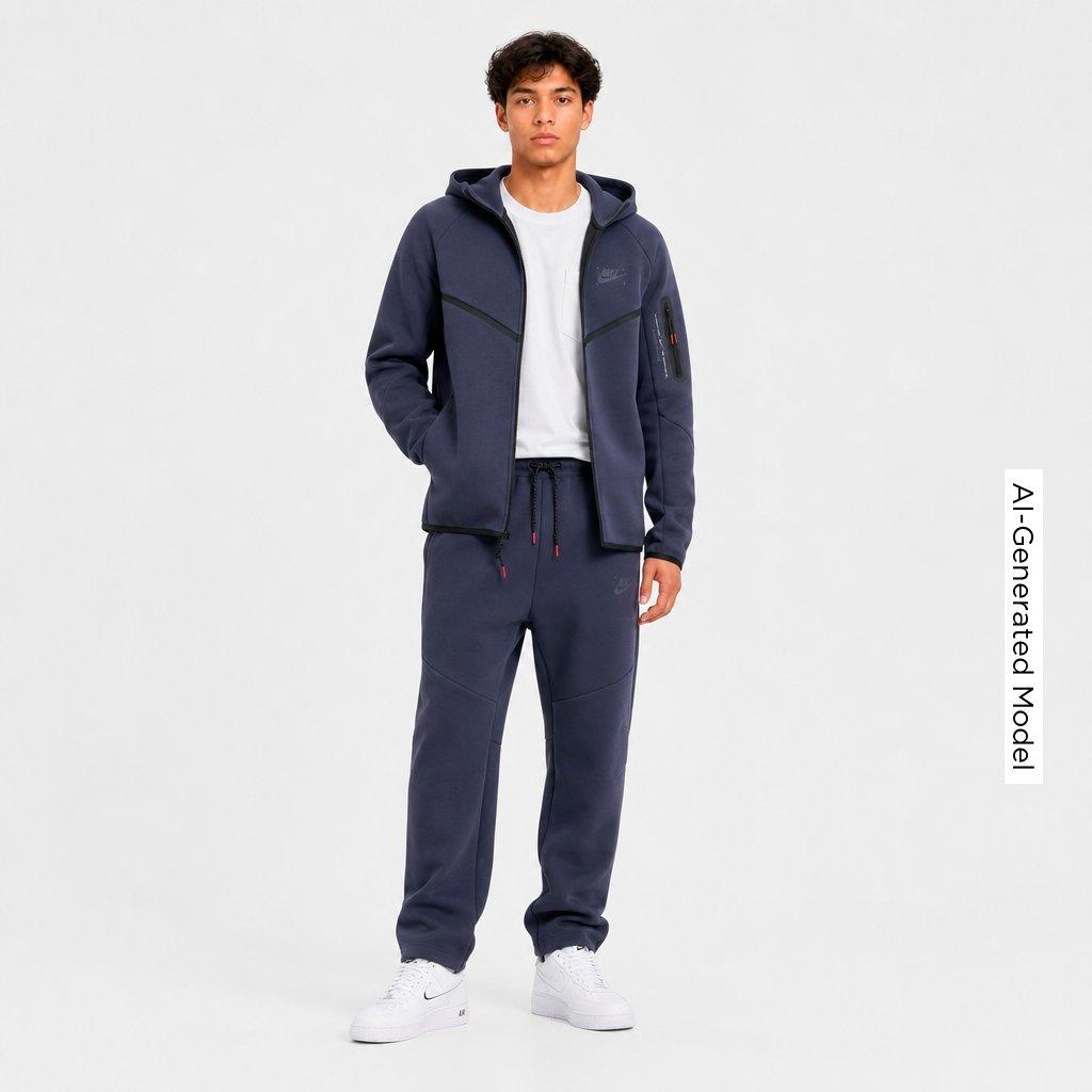 Men's Nithtke Tech Fleece Windrunner Graphic Jogger Pants - Gridiron/Black