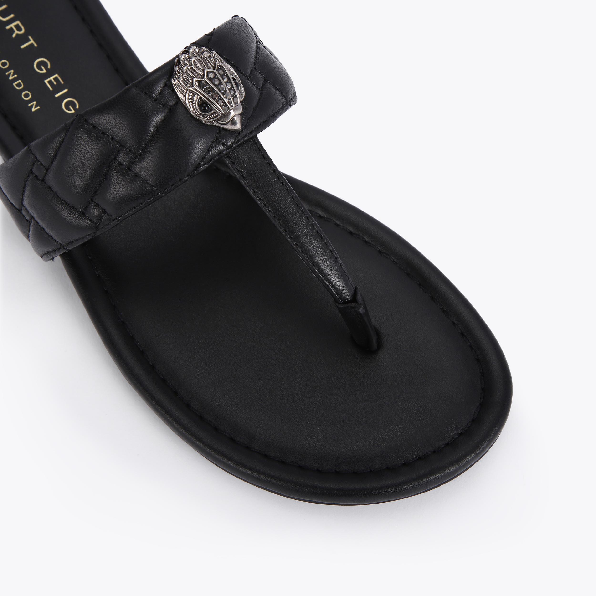 Kurt Geiger London Kensington T-bar Sandal - Black - view 4