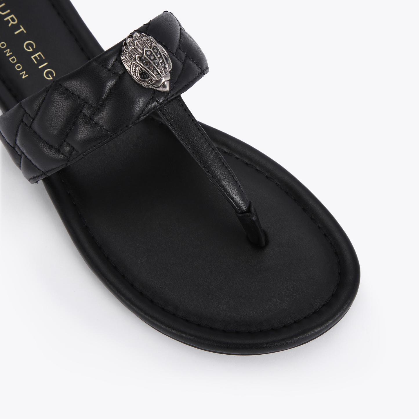 Kurt Geiger London Kensington T-bar Sandal - Black - view 4