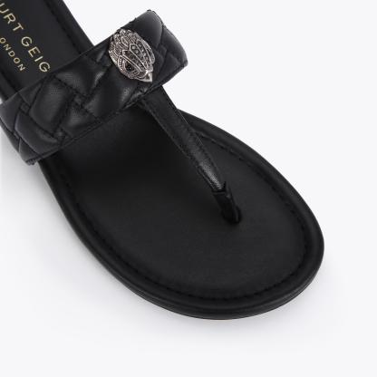 Kurt Geiger London Kensington T-bar Sandal - Black - view 4