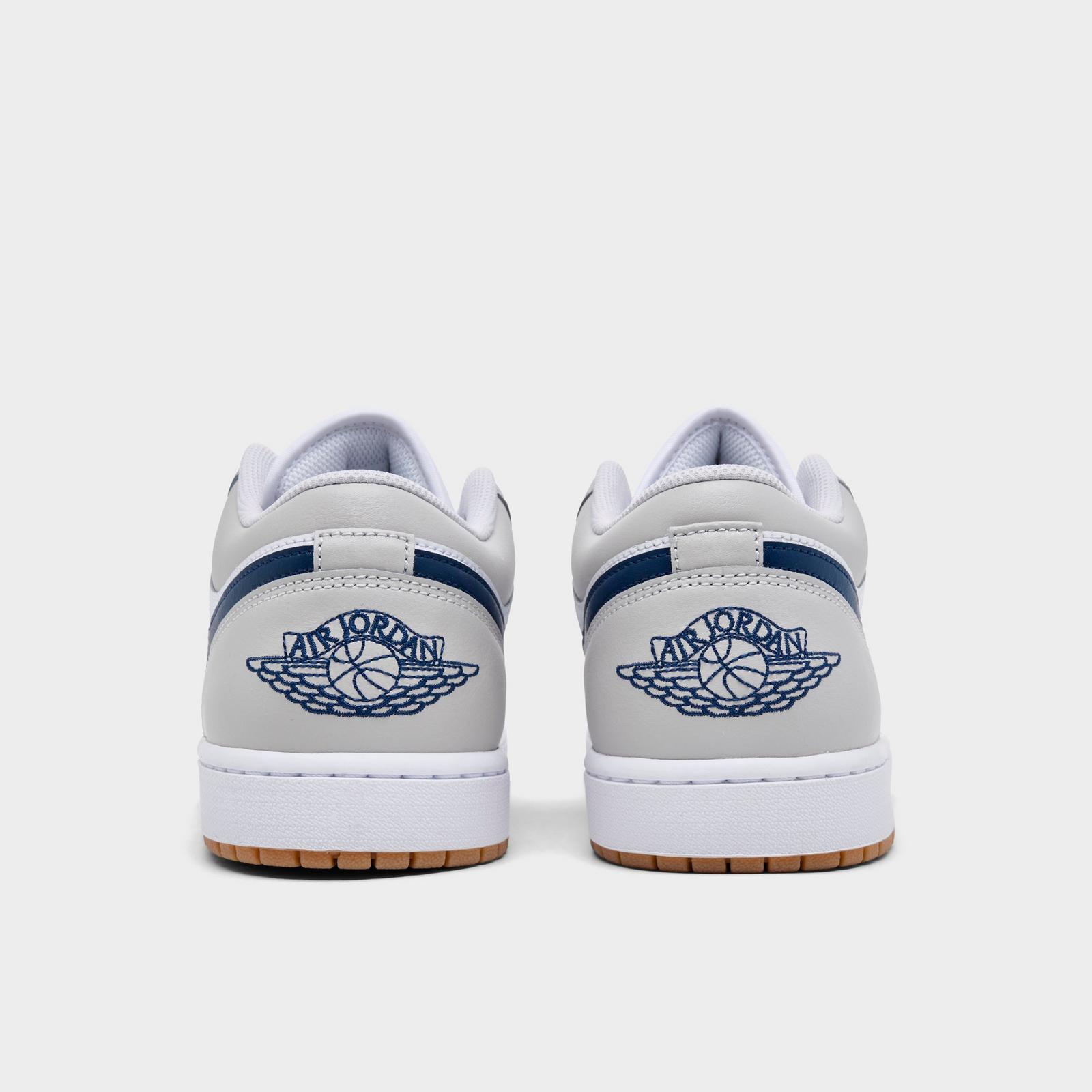 Men's Air Jordan Retro 1 Low Casual Shoes - Black/True Blue/Varsity Red/Summit White - view 4
