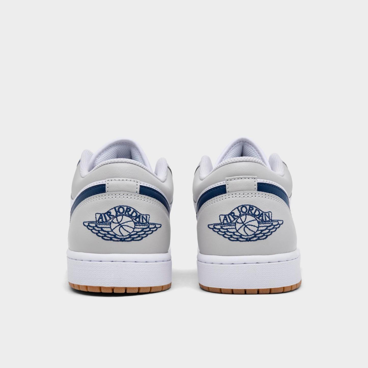 Men's Air Jordan Retro 1 Low Casual Shoes - Black/True Blue/Varsity Red/Summit White - view 4