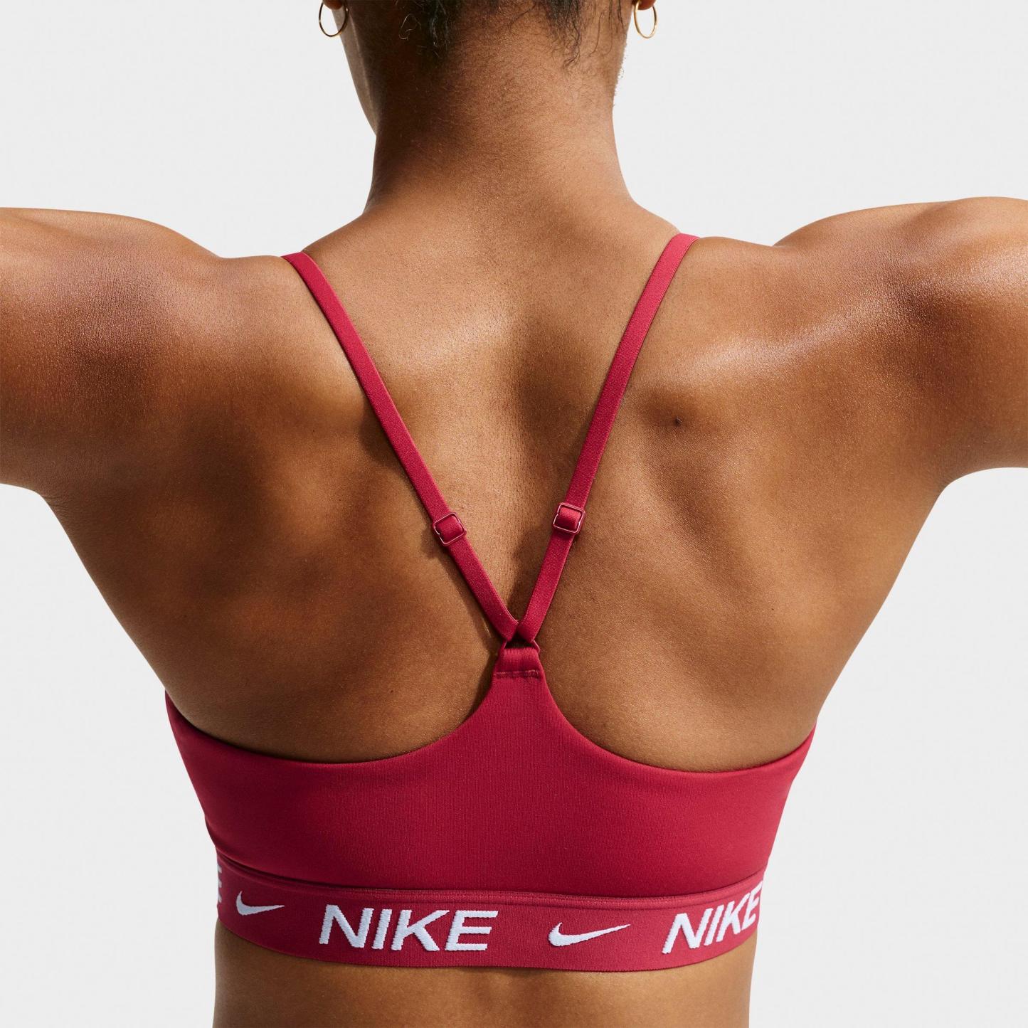 Women's Nithtke Dri-FIT Indy Light Support Padded Adjustable Sports Bra - Tough Red