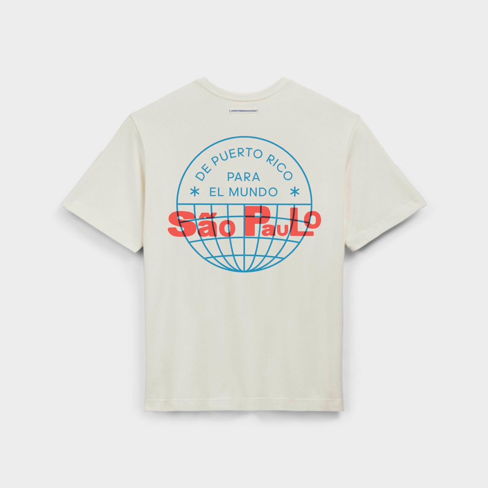 adidas Originals x Bad Bunny DTmF Sao Paulo Graphic Oversized Heavyweight T-Shirt - Cream White - view 2