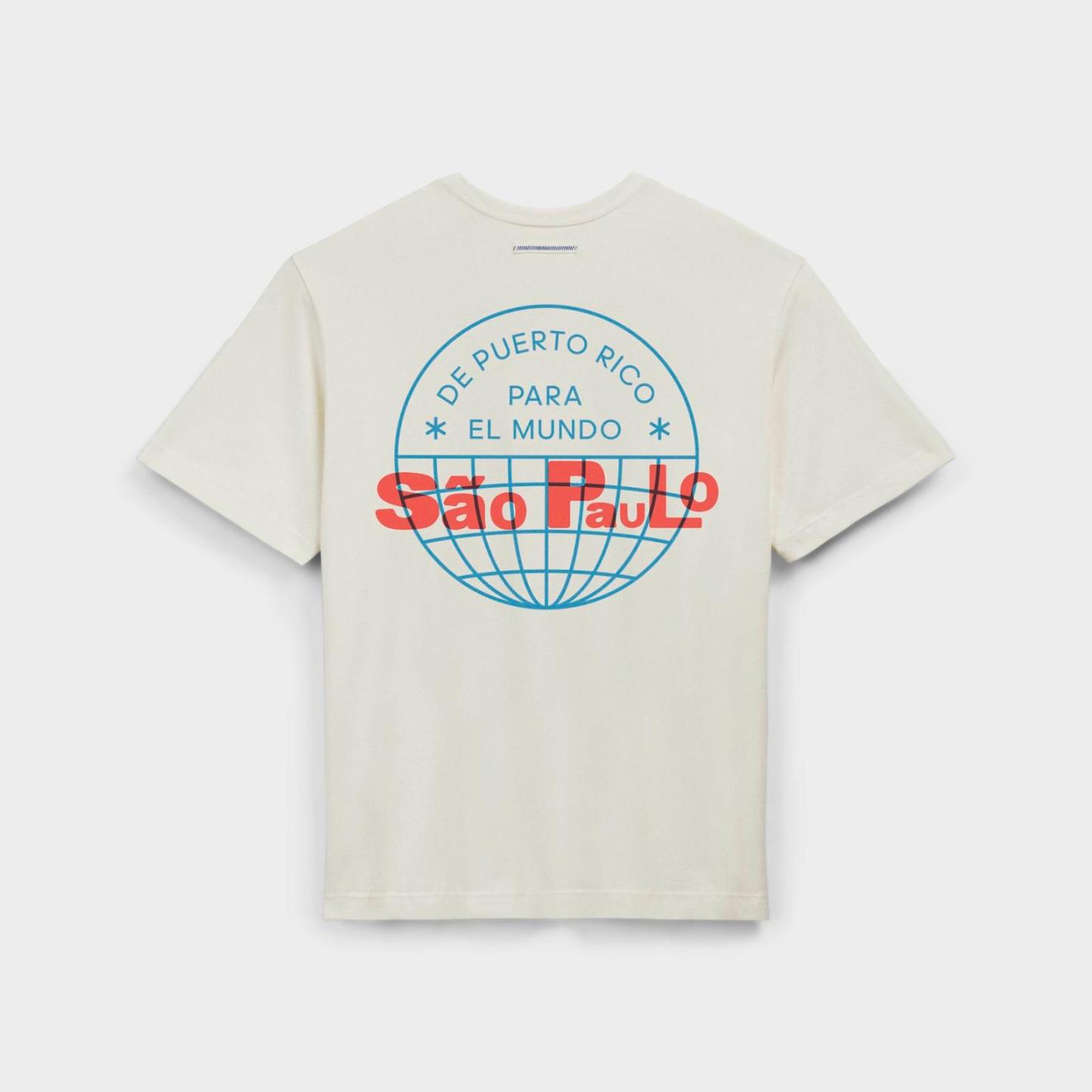 adidas Originals x Bad Bunny DTmF Sao Paulo Graphic Oversized Heavyweight T-Shirt - Cream White - view 2