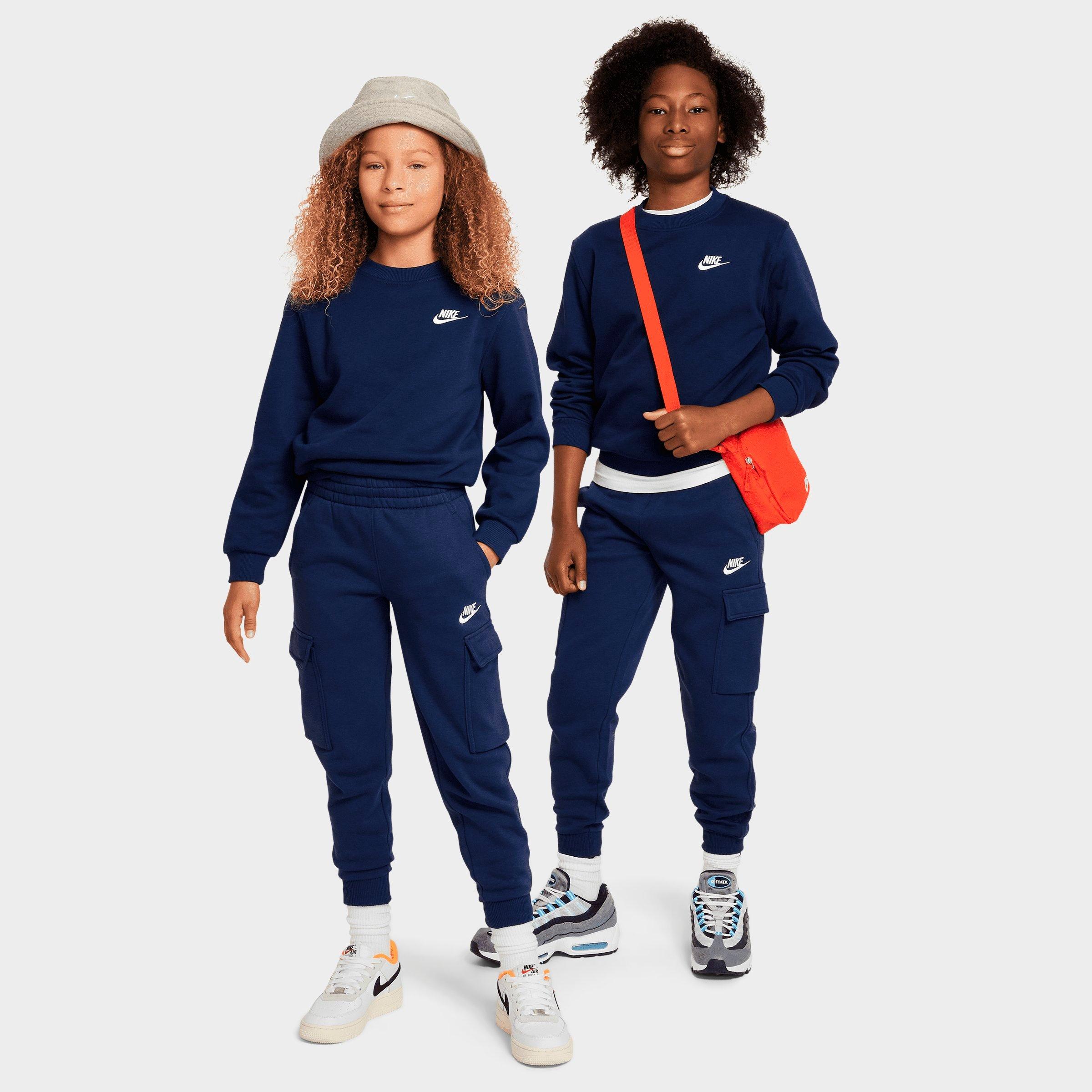 Big Kids' Nithtke Sportswear Club Fleece Sweatshirt - Midnight Navy/White