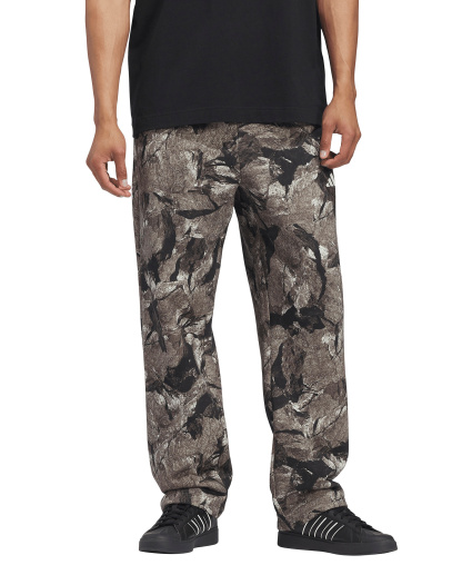 adidas Men's Rock Camo Fleece Open Hem Pants - Silver Pebble