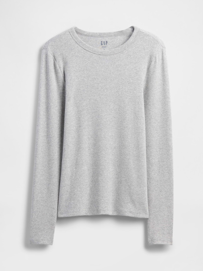 Modern Crewneck T-Shirt - Light heather grey
