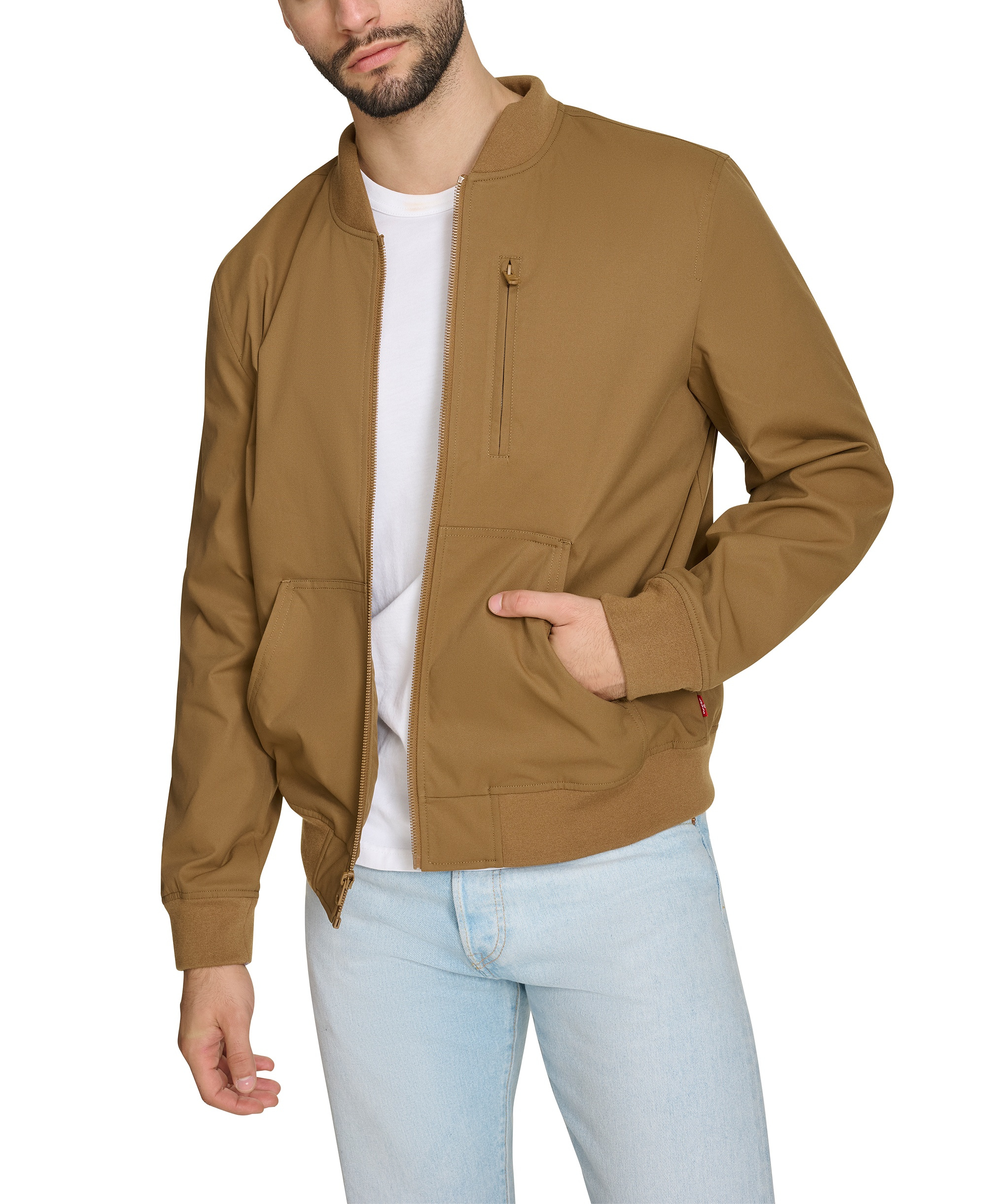 Levi's Men's Military Bomber Jacket - Brown