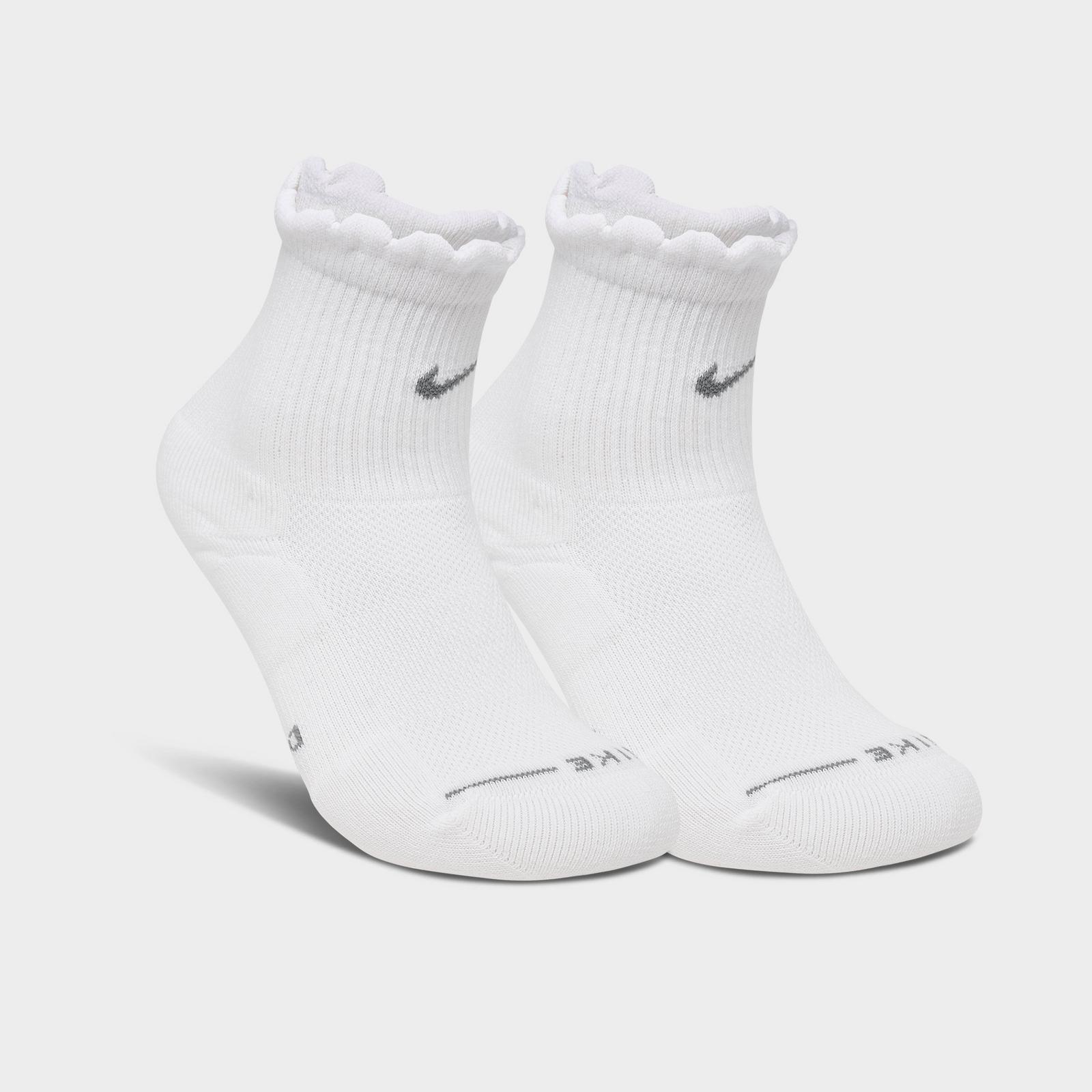 Women's Nike Everyday Elevated Mid-Crew Socks (2-Pack) - White