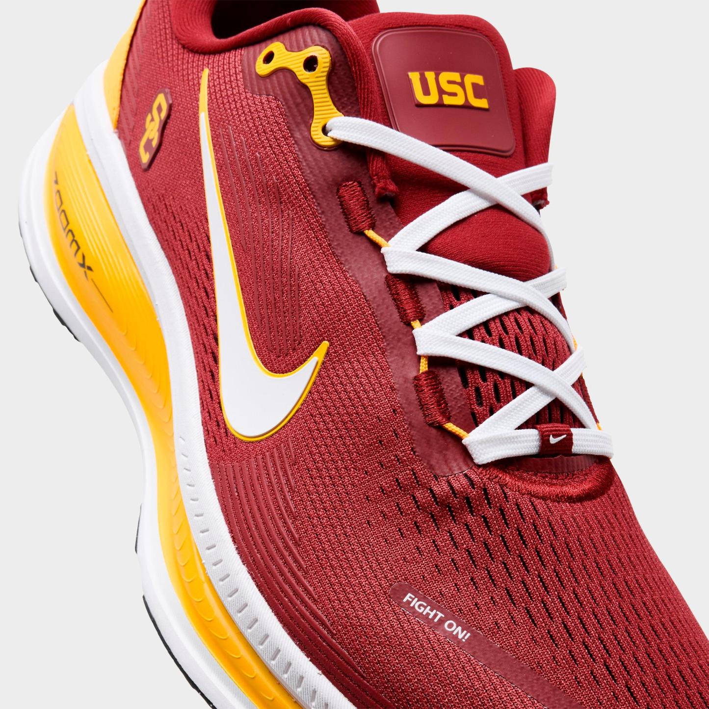 Men's Nithtke Vomero 18 Purdue Boilermakers Running Shoes - Part 1 - Team Crimson/University Gold/White - Detail shot