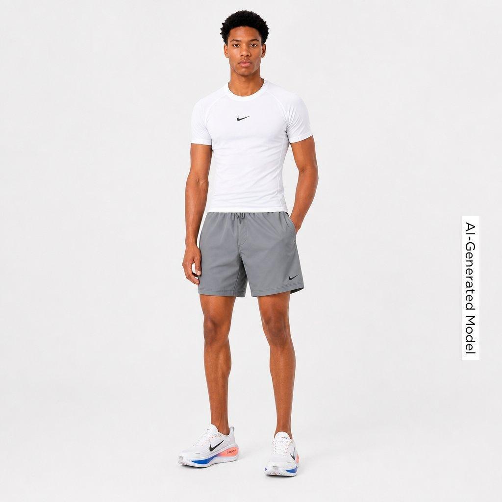 Men's Nithtke Pro Dri-FIT Tight Fitness Top - White/Black