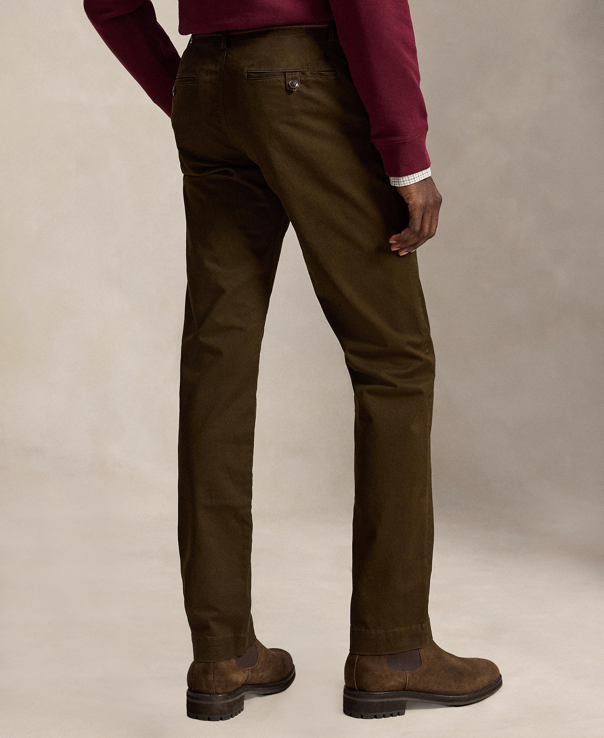 Polo Ralph Lauren Men's Straight-Fit Stretch Chino Pants - Dark Brown