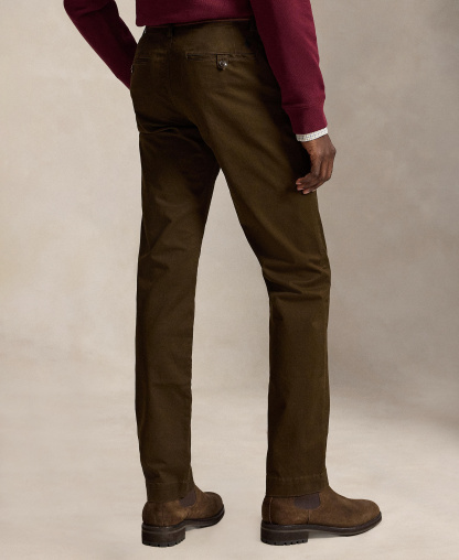 Polo Ralph Lauren Men's Straight-Fit Stretch Chino Pants - Dark Brown