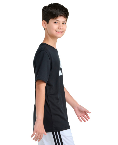 adidas Boys' 8-20 Graphic Print Crewneck T-Shirt - Black