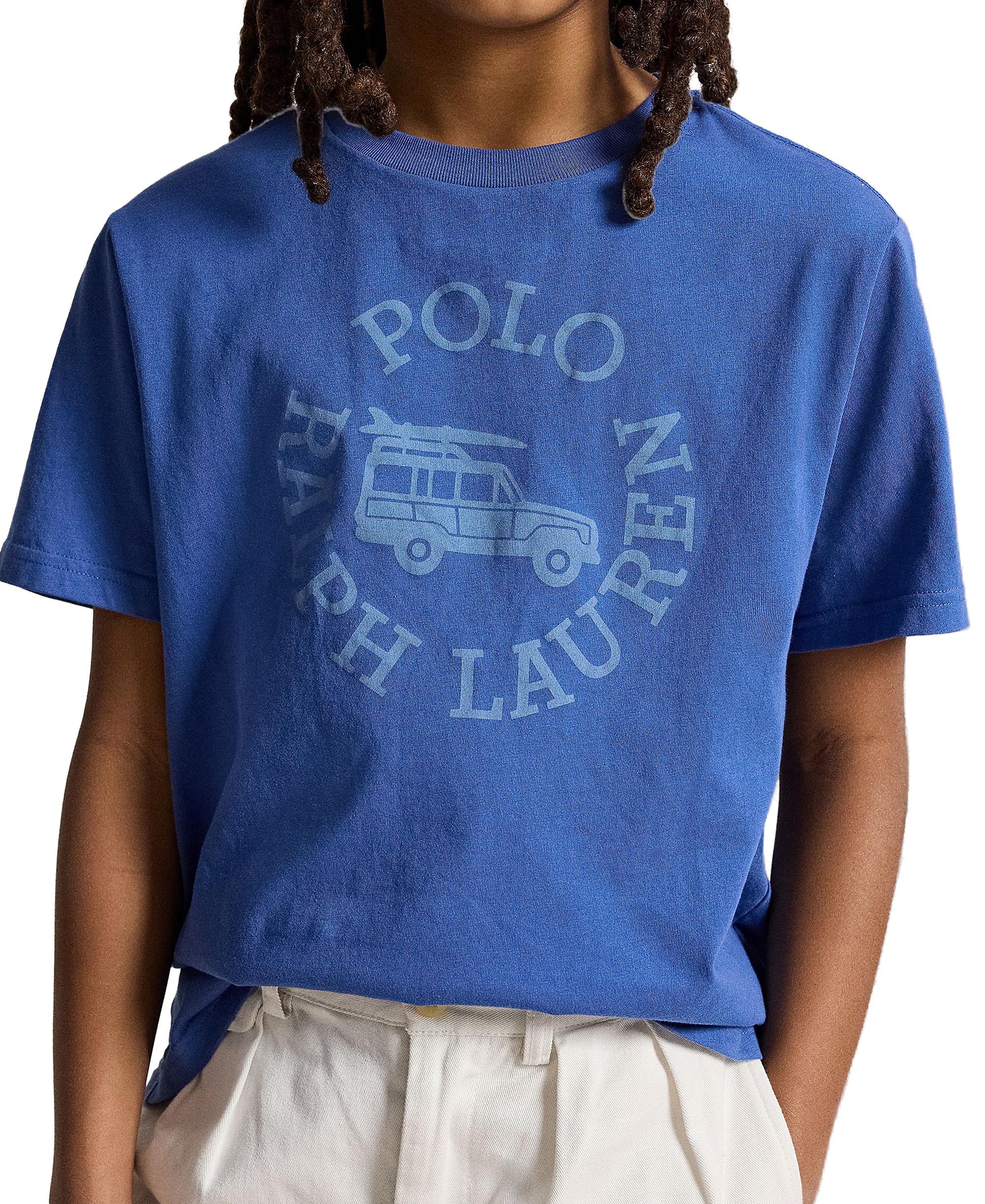 Polo Ralph Lauren Boys' 8-20 Short-Sleeve Logo Jersey T-Shirt - Bai Blue