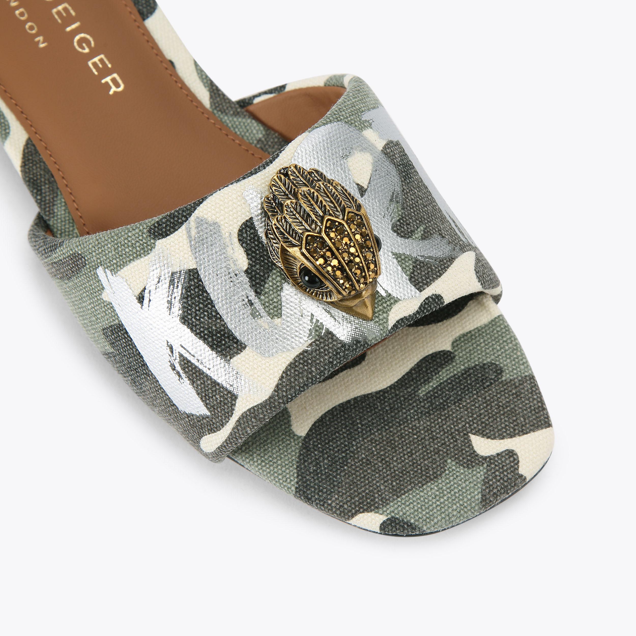 Kurt Geiger London Kensington Flat Sandal - Green - view 5