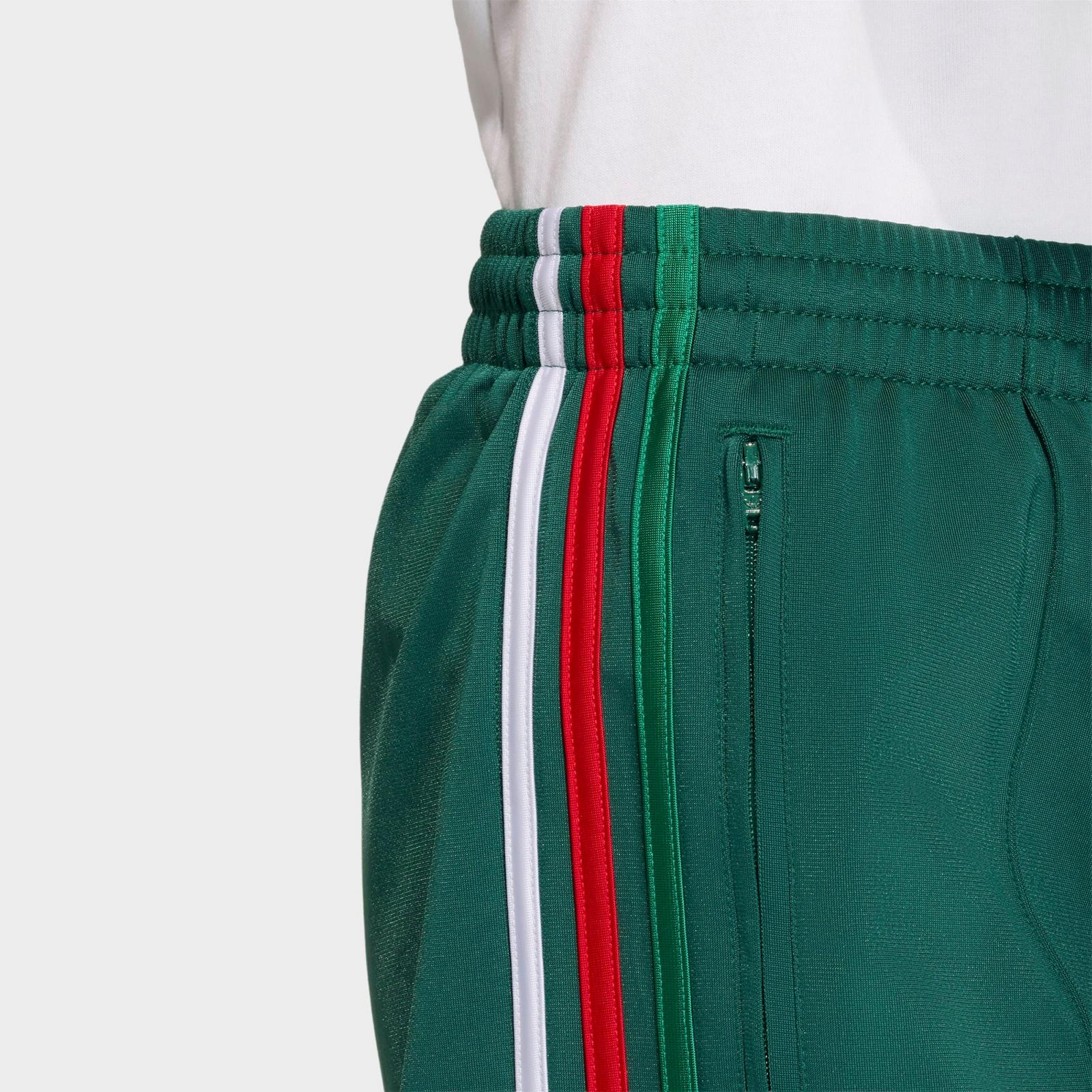Women's adidas Originals Firebird Classic Shorts - Team Dark Green/Bold Green/White/Better Scarlet - view 5