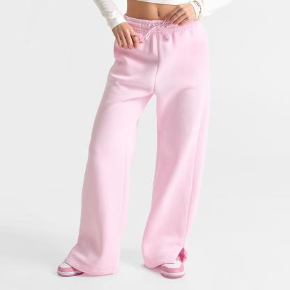 Women's Nike Sportswear Phoenix Fleece High-Waisted Wide-Leg Sweatpants - Pink Foam/Sail