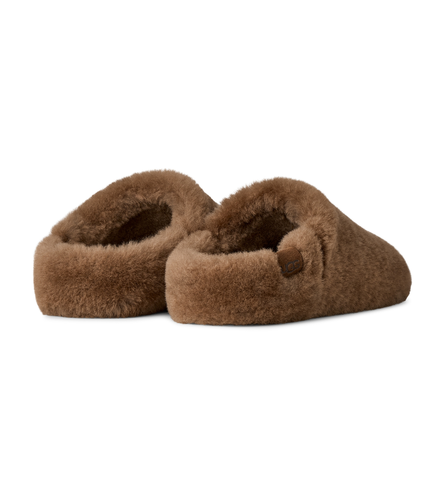 UGG® Women's Elea Fluffed Slip-On Slippers - Light Bronze