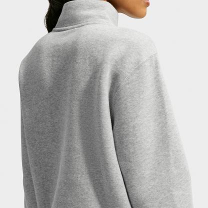 Women's Nithtke Studio Fleece Medium-Weight Quarter-Zip Jacket - Dark Grey Heather/Sail