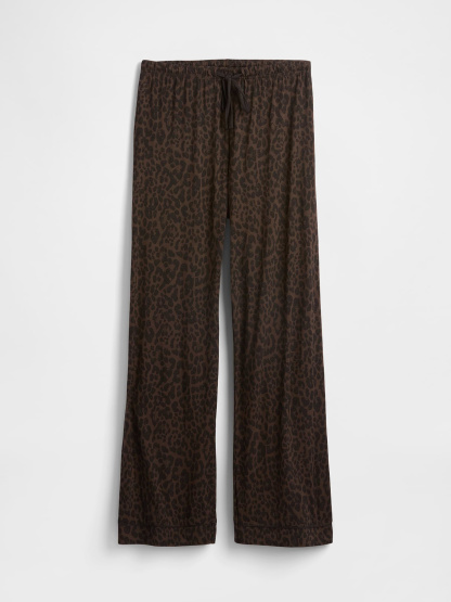 SoftMade Modal PJ Pants - Leopard brown