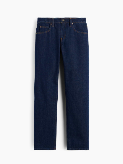 Mid Rise Straight Taper Jeans - Rinse wash