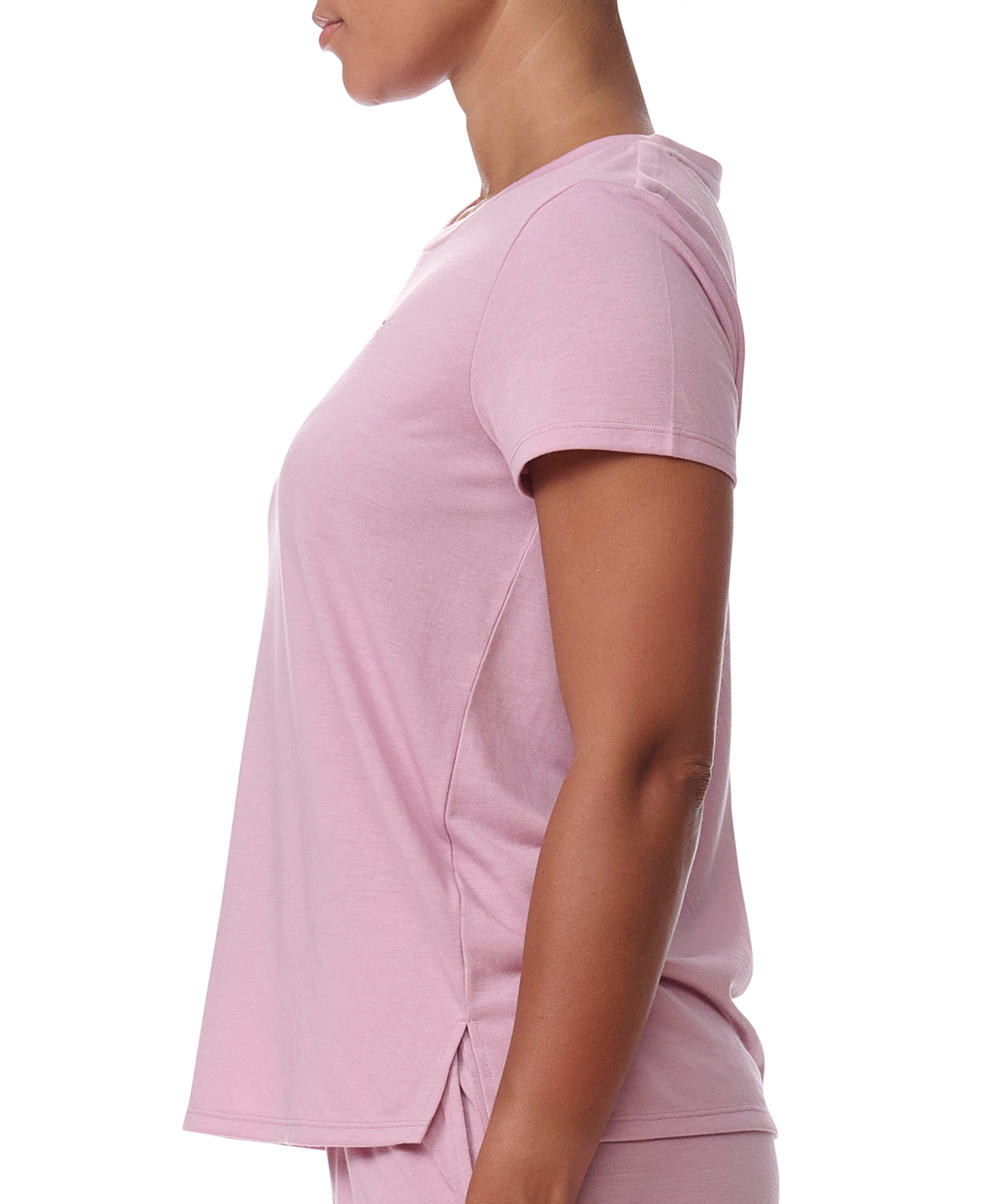 Tommy Hilfiger Women's Short-Sleeve Crewneck Sleep Tee - Breezy Orchid