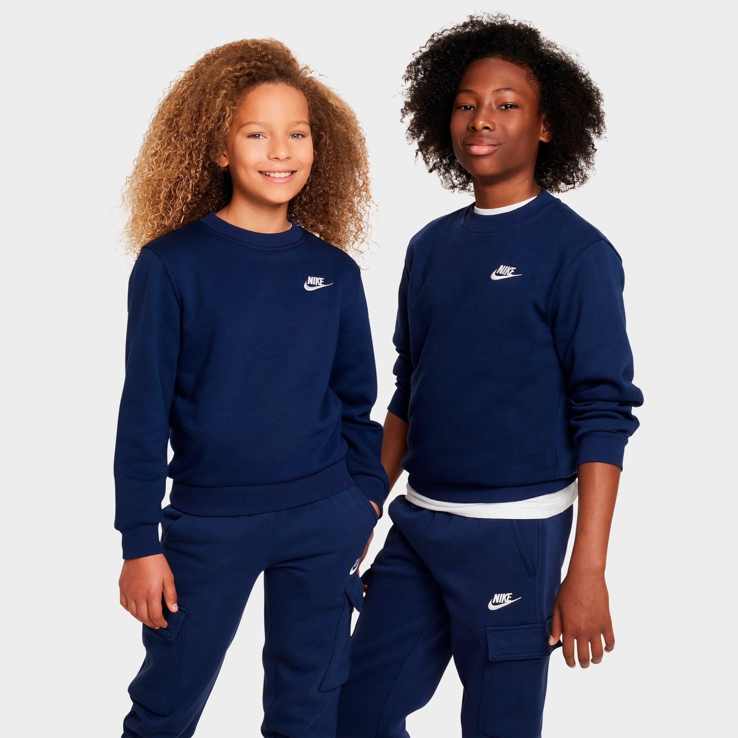 Big Kids' Nithtke Sportswear Club Fleece Sweatshirt - Midnight Navy/White