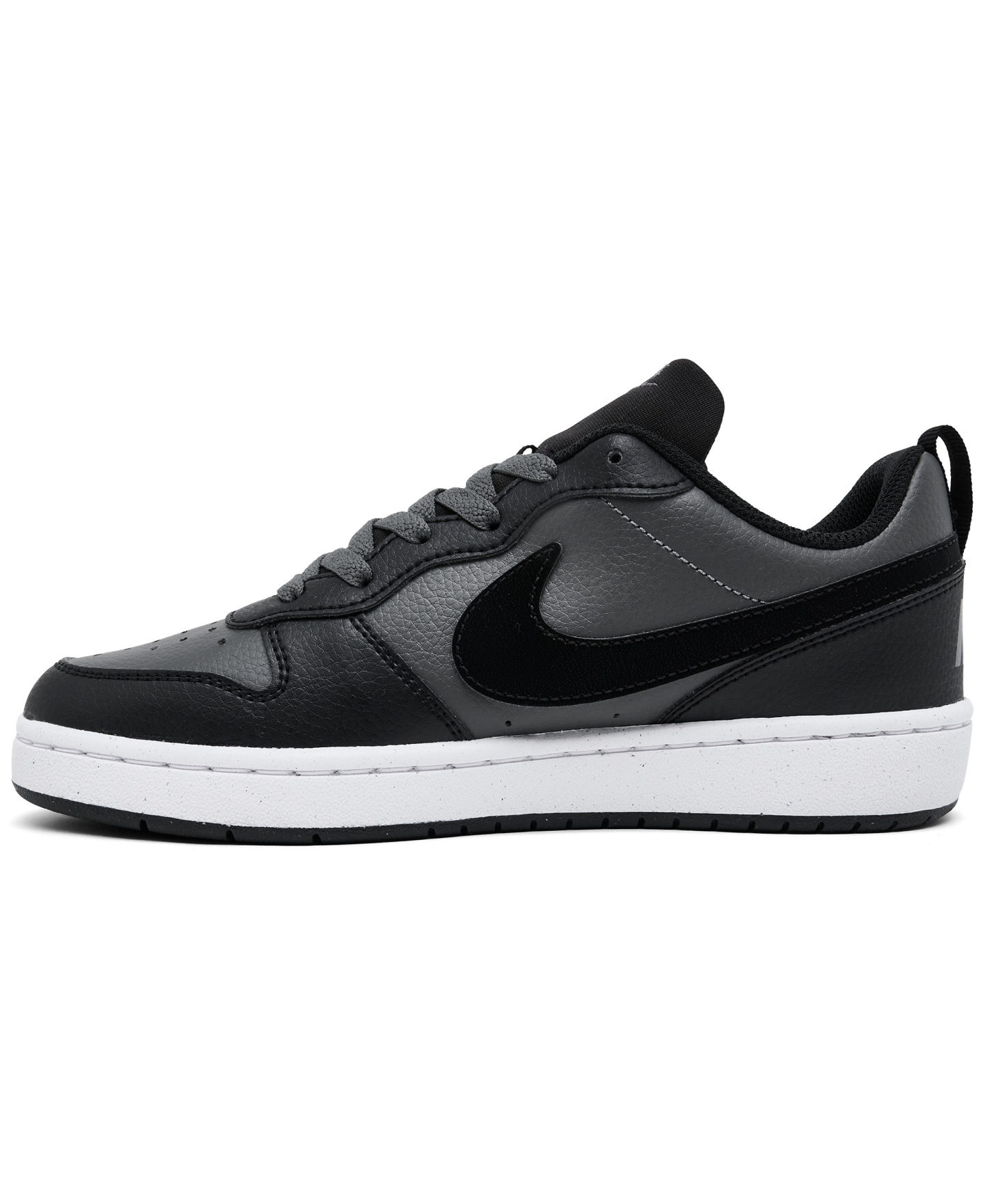 Nike Big Kids Court Borough Low Recraft Lifestyle Sneakers from Finish Line - Iron Gray, White, Black