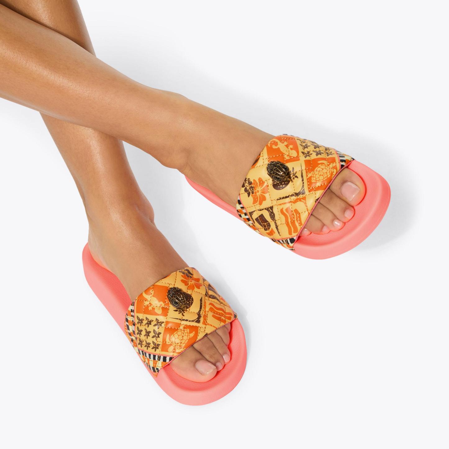 Kurt Geiger London Meena Eagle Slide - Yellow - view 2