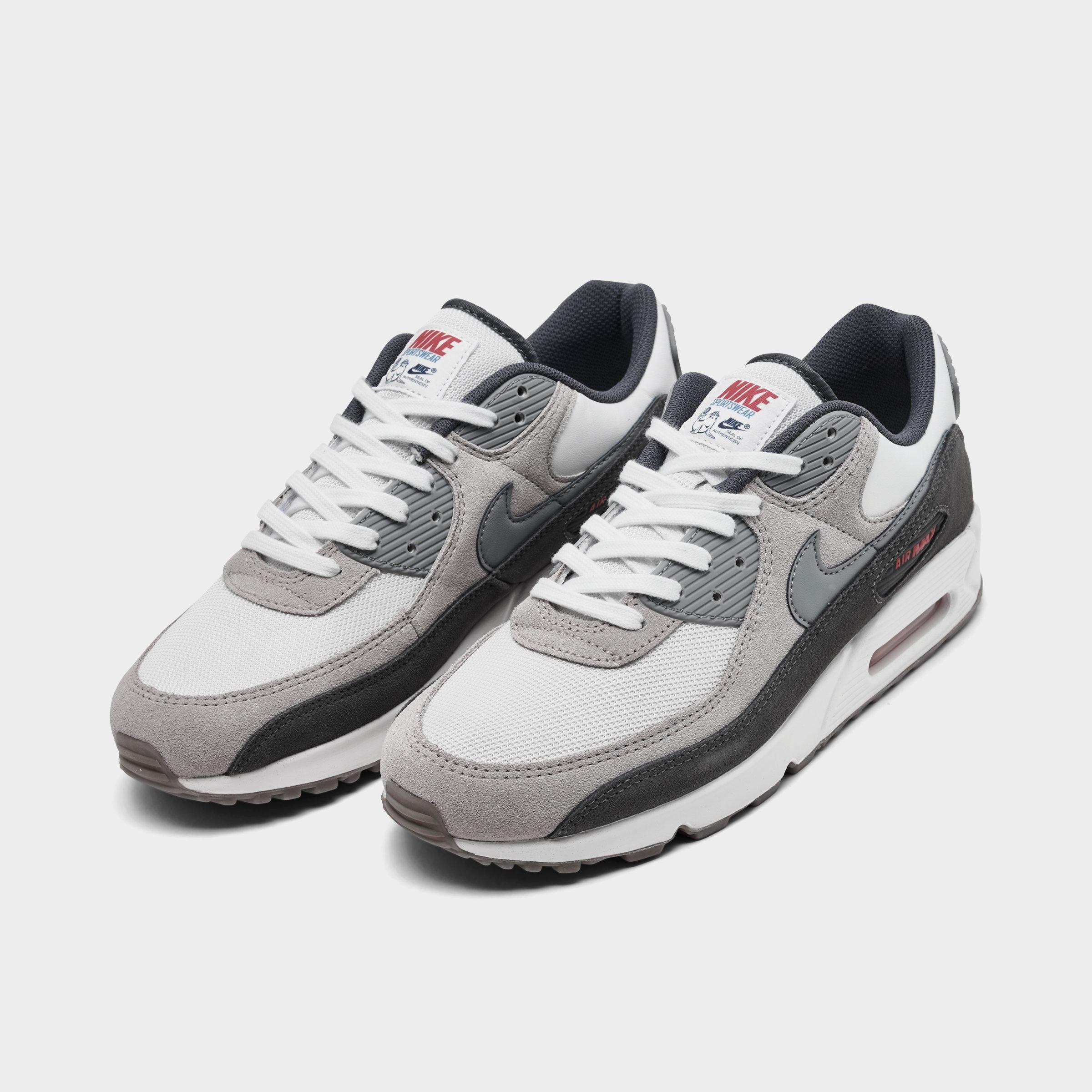 Men's Nithtke Air Max 90 Casual Shoes - Part 2 - Summit White/College Grey/Anthracite/Particle Grey - Both shoes facing left
