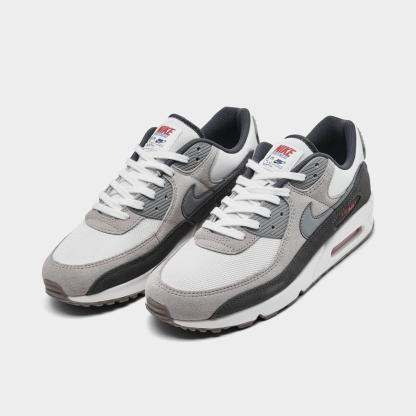 Men's Nithtke Air Max 90 Casual Shoes - Part 2 - Summit White/College Grey/Anthracite/Particle Grey - Both shoes facing left