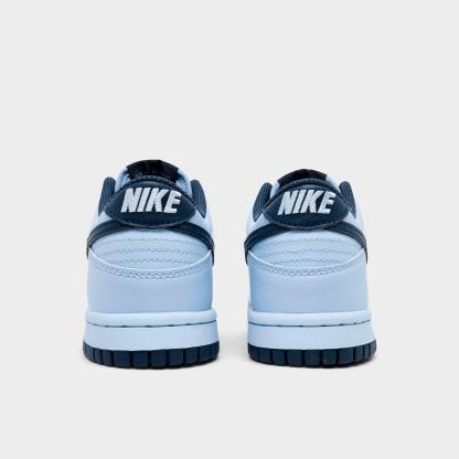 Big Kids' Nithtke Dunk Low Casual Shoes - Part 1 - Hydrogen Blue/Thunder Blue - Back view