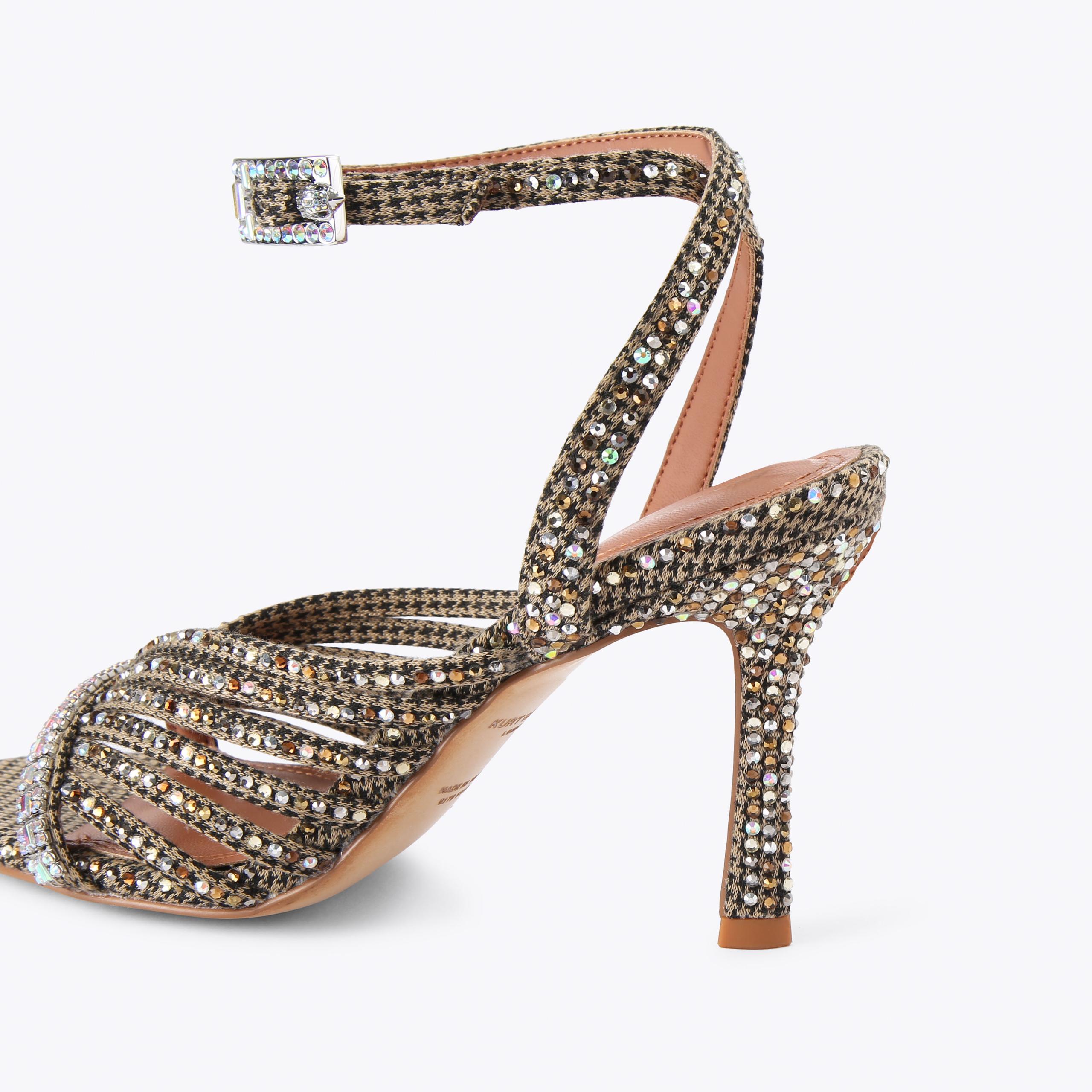 Kurt Geiger London Crystal Strappy Sandal - Beige - view 4