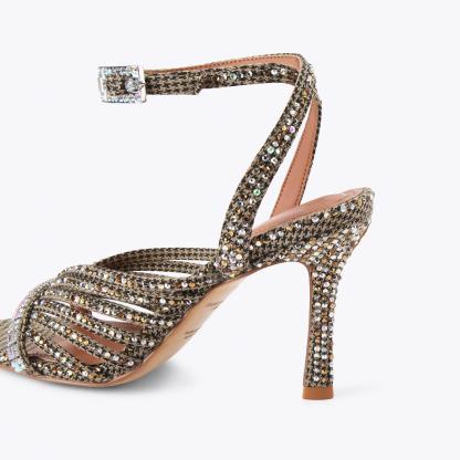 Kurt Geiger London Crystal Strappy Sandal - Beige - view 4