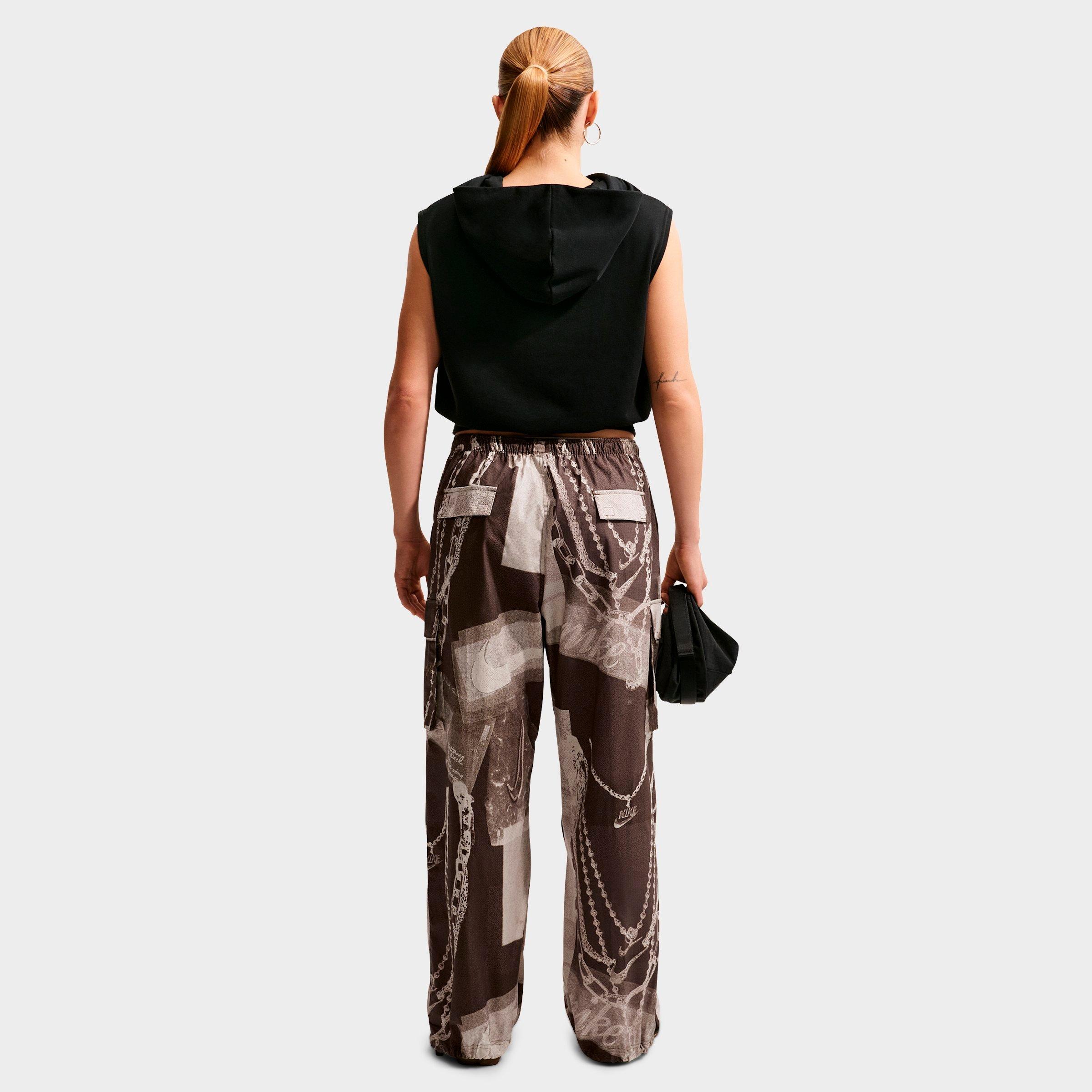 Women's Nithtke Sportswear Dysto Mid-Rise Oversized Cargo Pants - Dark Hazel