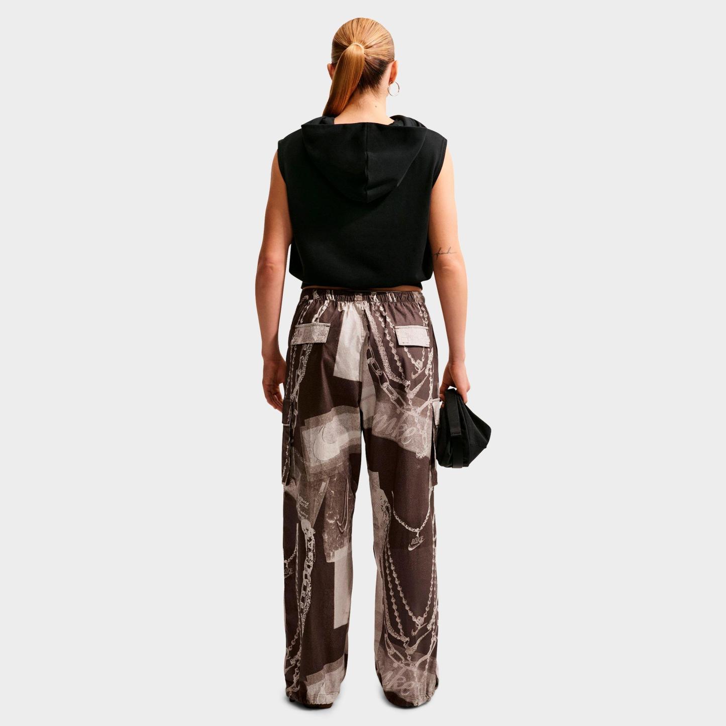 Women's Nithtke Sportswear Dysto Mid-Rise Oversized Cargo Pants - Dark Hazel