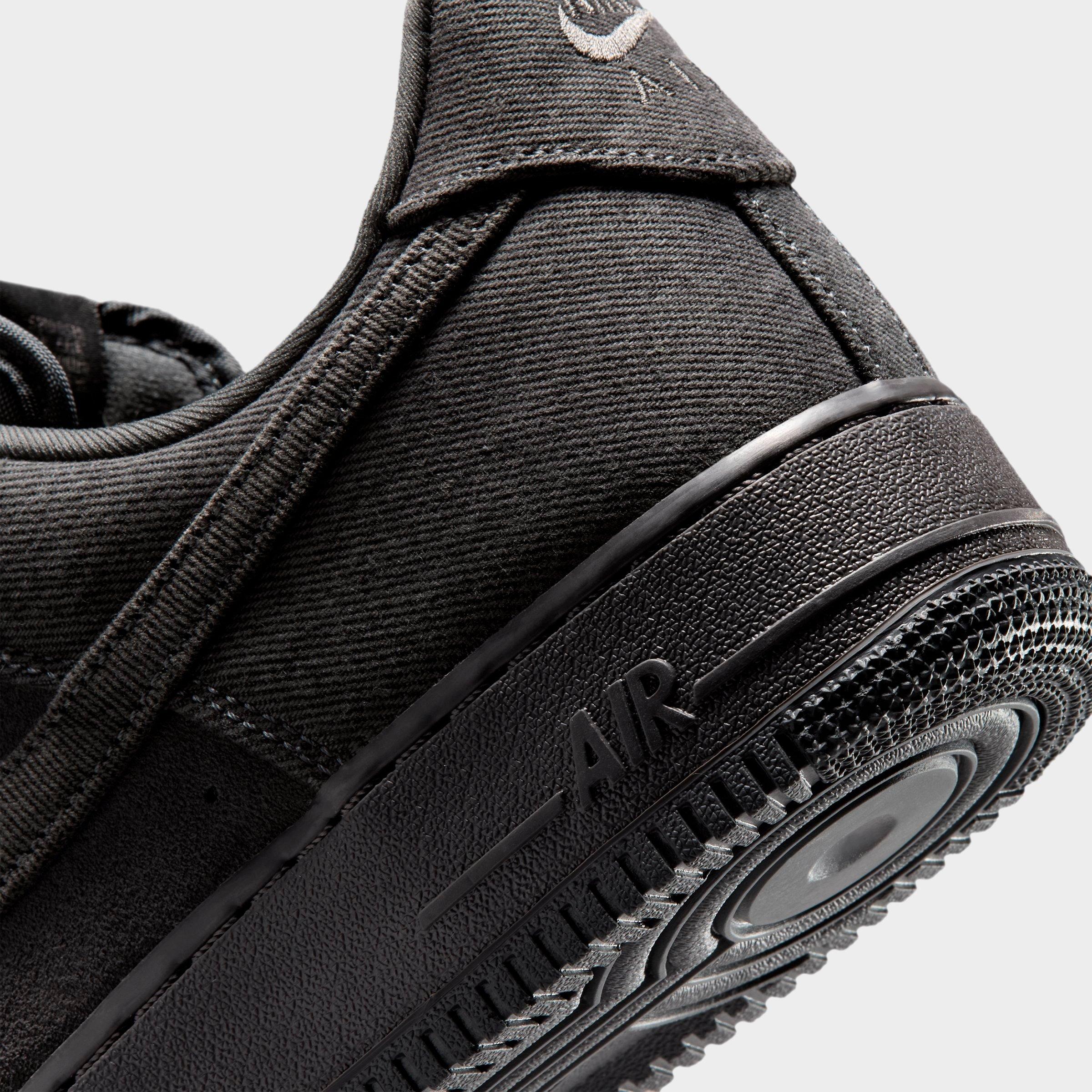 Men's Nithtke Air Force 1 '07 LV8 Casual Shoes - Part 1 - Anthracite/Medium Ash/Metallic Silver/Anthracite - Detail shot