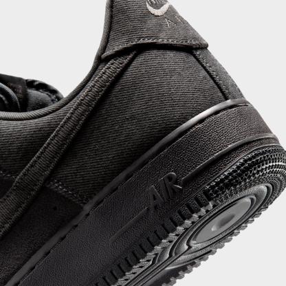 Men's Nithtke Air Force 1 '07 LV8 Casual Shoes - Part 1 - Anthracite/Medium Ash/Metallic Silver/Anthracite - Detail shot