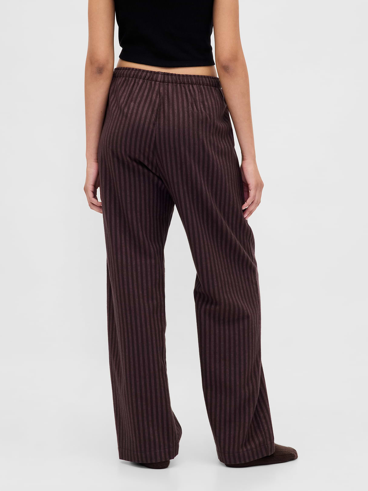 Adult Softest Flannel PJ Pants - Brown stripe