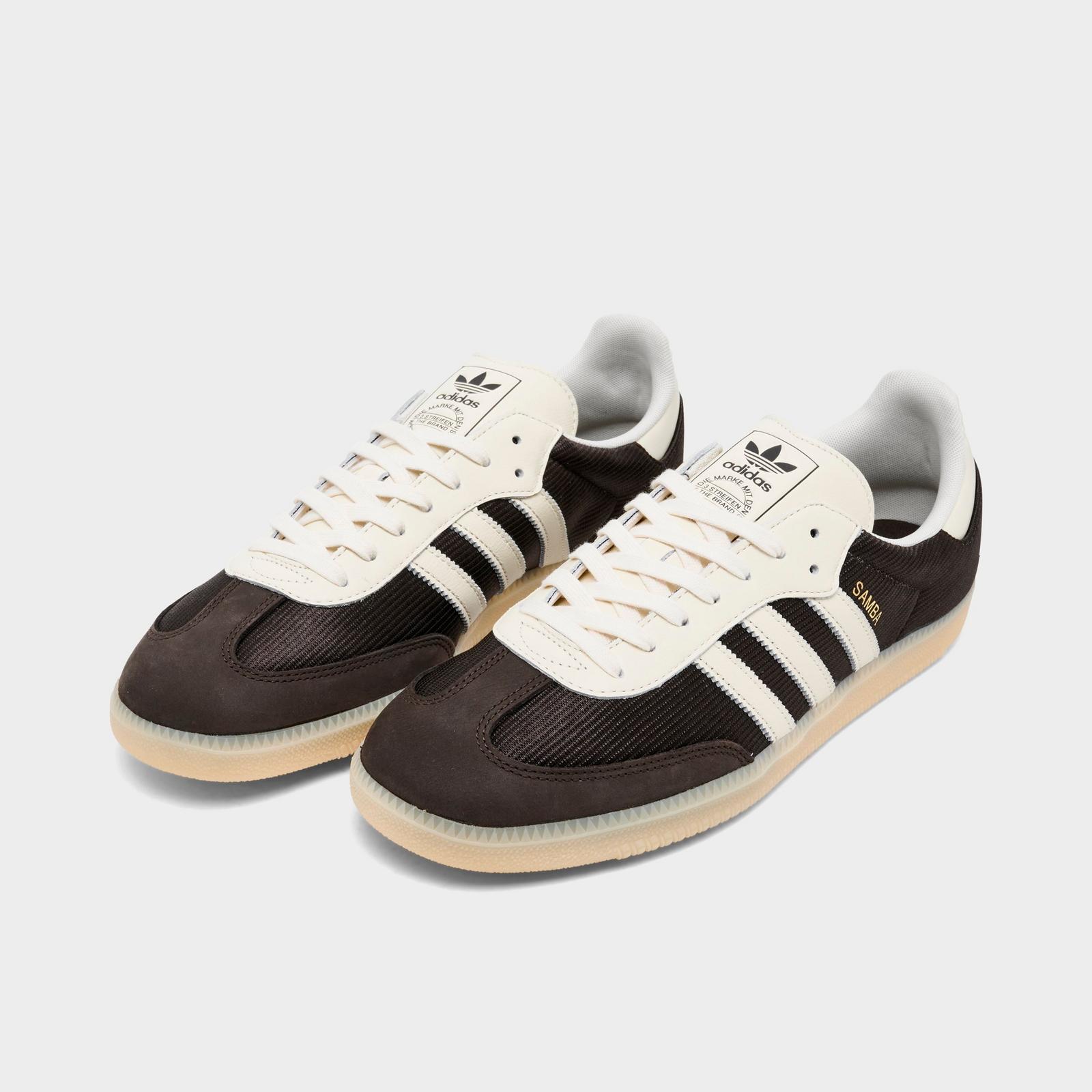 Men's adidas Originals Samba OG Nylon Casual Shoes - Aurora Coffee/Cream - view 2