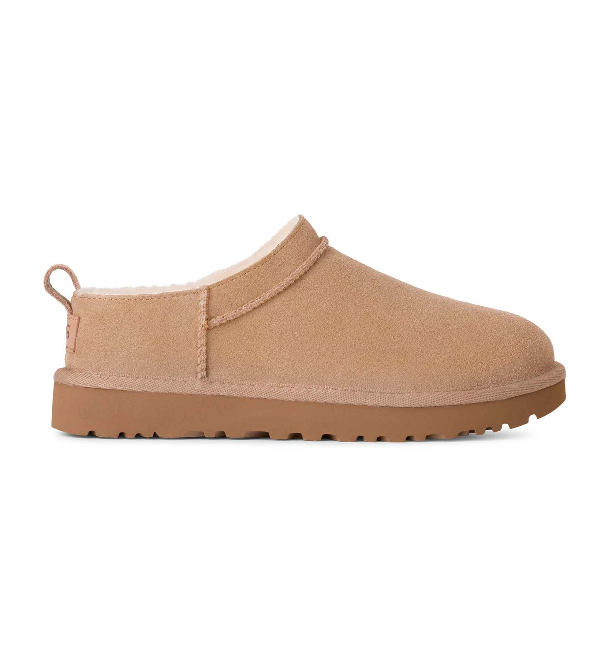 UGG® Women's Classic Micro Pull Tab Round Toe Booties - Sand