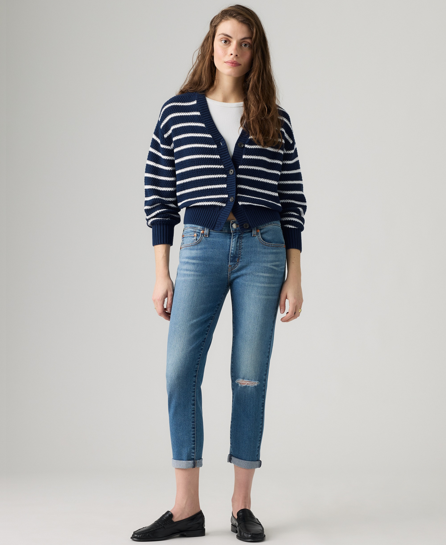 Levi's Women's Relaxed Boyfriend Tapered Leg Jeans - Timeless Tint